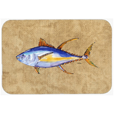 Caroline's Treasures Tuna Fish Glass Cutting Board
