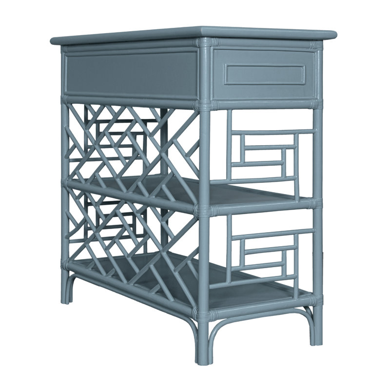 Chippendale End Table, Regatta Blue