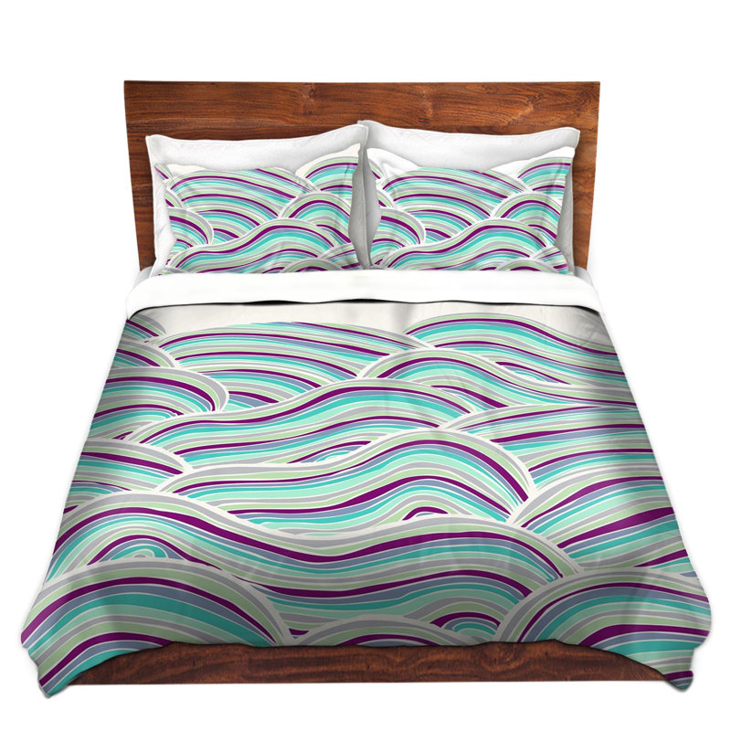 Polyester Abstract Duvet Cover, 1 King Duvet Cover + 2 King Shams