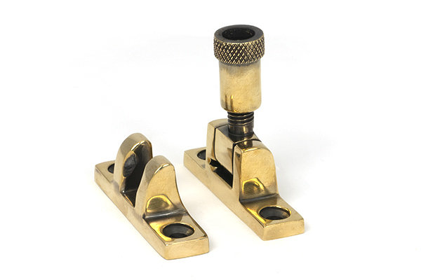 Brompton Brighton Fastener - Narrow (Square), Aged Brass