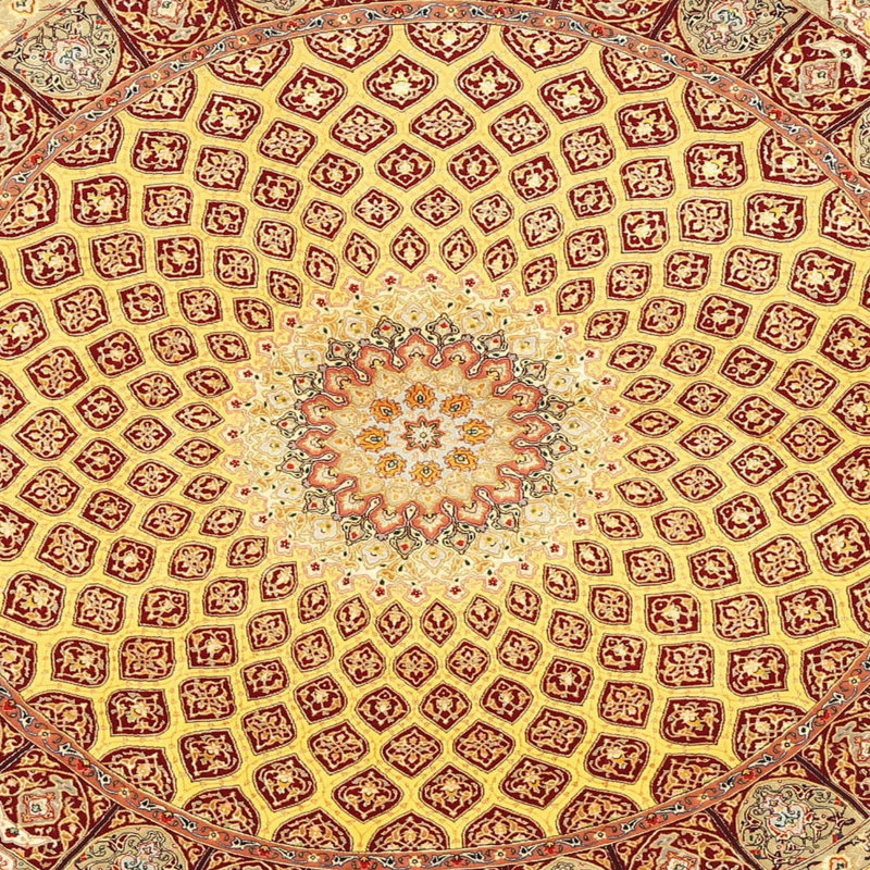 Oriental Indoor Rug, Square 3'