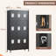 9 Door Metal Storage Locker, 3-Tier Employee Lockable Cabinet with Hooks & Ventilation Holes, 183cm Tall  Storage Unit for Gym, Office, School, Garage, Staff Changing Room-242549908