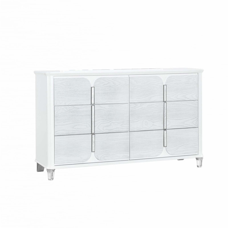 Ensemble de chambre à coucher 5 pièces avec DEL, Très grand