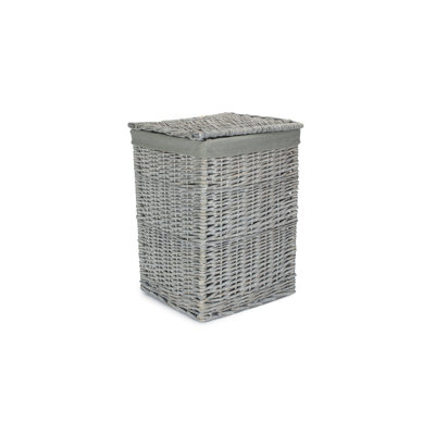 Wicker Laundry Basket with Lining