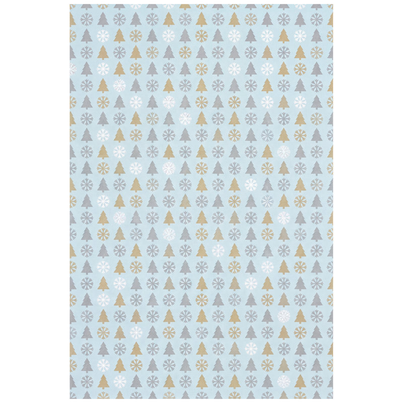 Tapis de Noël moderne Karaman, Tapis de couloir 2 pi 7 po x 7 pi 3 po