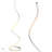 Allure Silver 38 in. Industrial LED Energy Efficient Floor Lamp with Built-In 3-Way Dimmer-69896181
