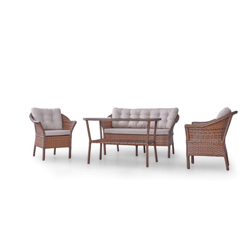 Ensemble de mobilier d'extérieur en céramique Red Barrel Studio®
