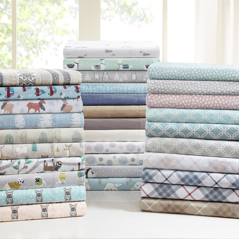 Gracie Mills Paradise Flannel Printed Sheet Set