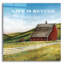«August Red Barn» par David Carter, art mural en verre acrylique August Grove®-171232637