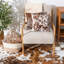 Coussin en peau de vache sel et poivre-113697318