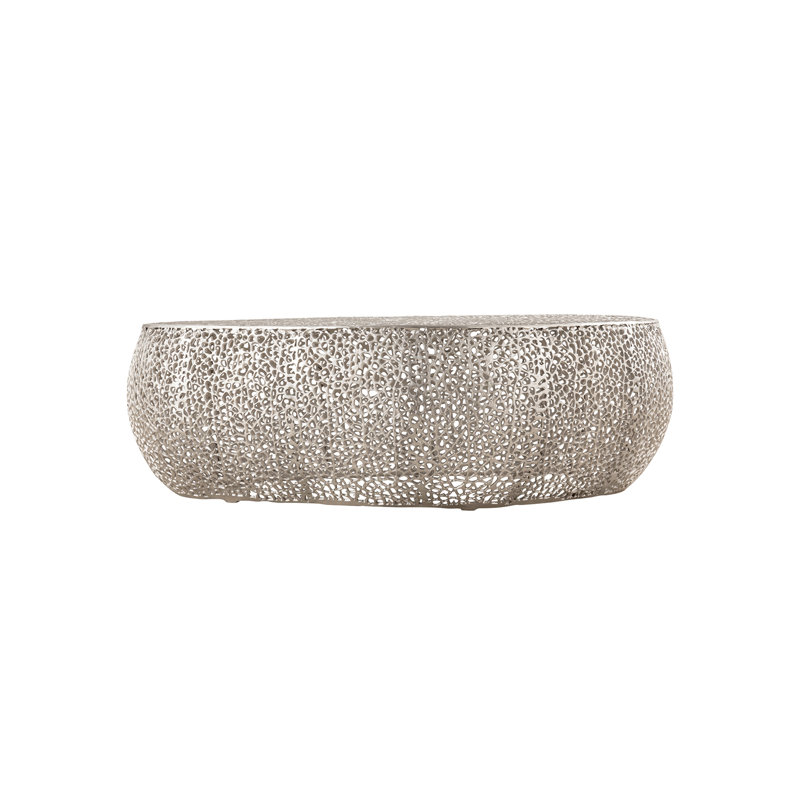Oval Coffee Table Gold, Argent