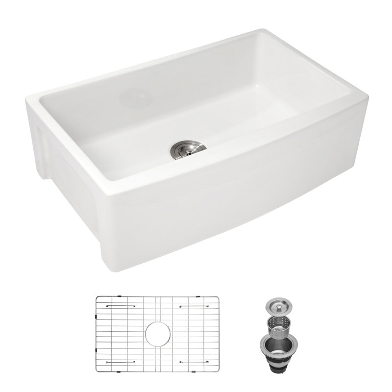 Évier de cuisine blanc - éviers de cuisine blancs en céramique en porcelaine