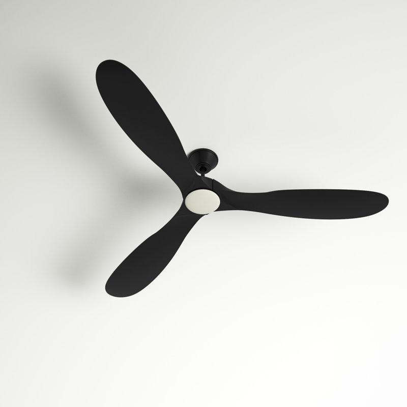  Ventilateur de plafond standard à 3 pales Elianna avec télécommande et ensemble d'éclairage inclus, 52 pouces
