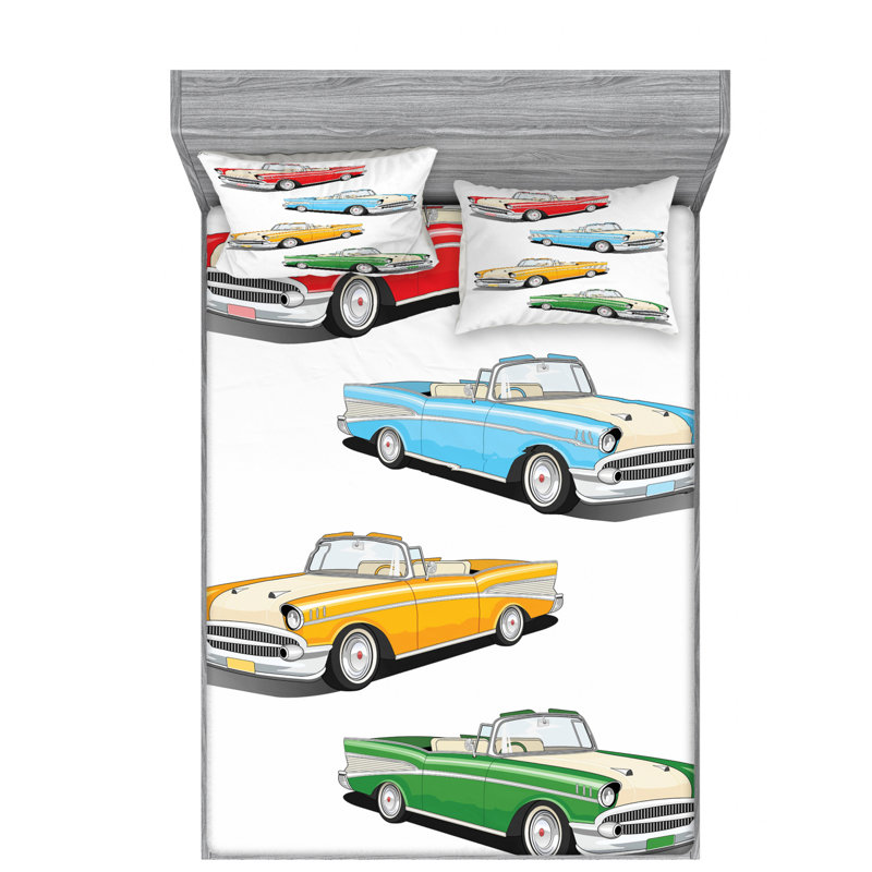 Microfiber Sheet Set, Full Sheet Set with Fitted Sheet