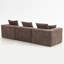Canapé modulaire surdimensionné à assise profonde surdimensionné 3 pièces - Canapé modulaire tout en mousse en tissu doux, compatible avec les appartements-928099022