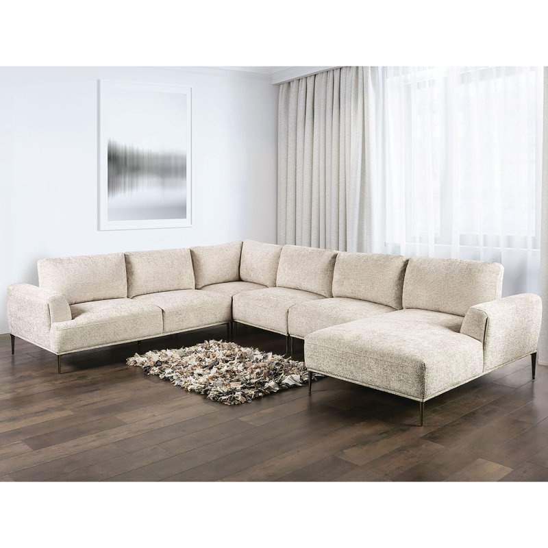 Canapé modulaire Kertu, Chenille crème