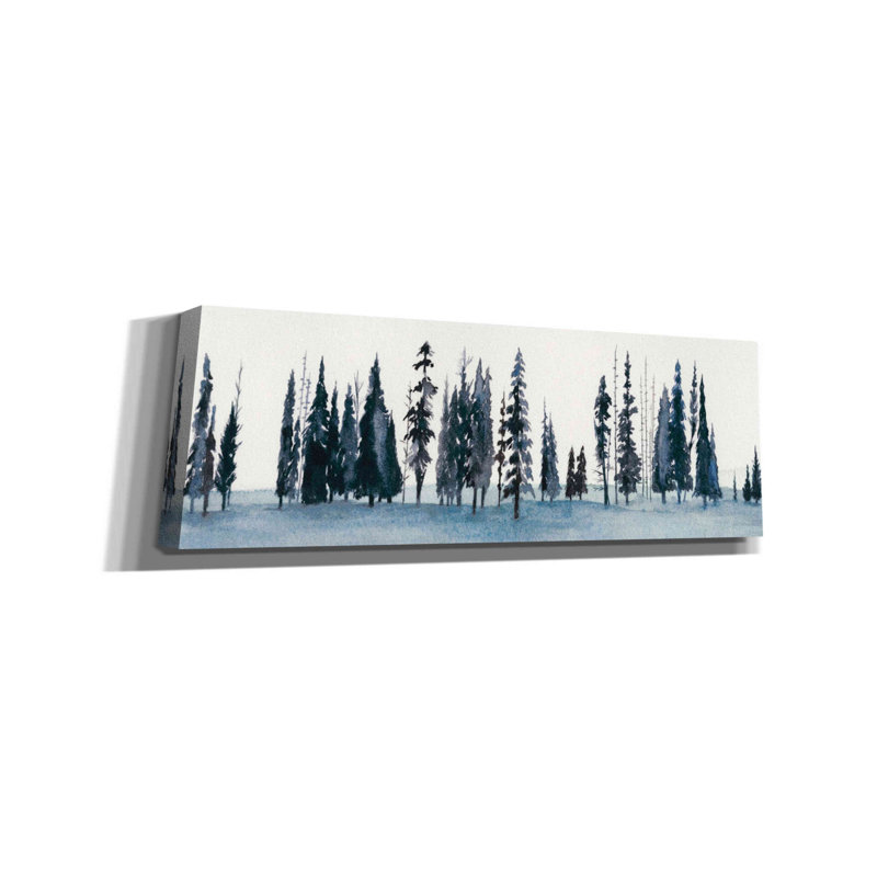«Sapphire Grove II» par Grace Popp, toile murale en verre, H 20 po x l 60 po