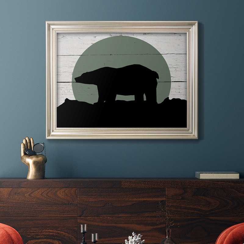 Mountain Bear Mountain Bear - reproduction d'art sur toile encadrée, L 32 po x H 23 po