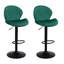 Lucah Swivel Adjustable Height Velvet Bar Stool with Shell Back-1695843270-1697458919