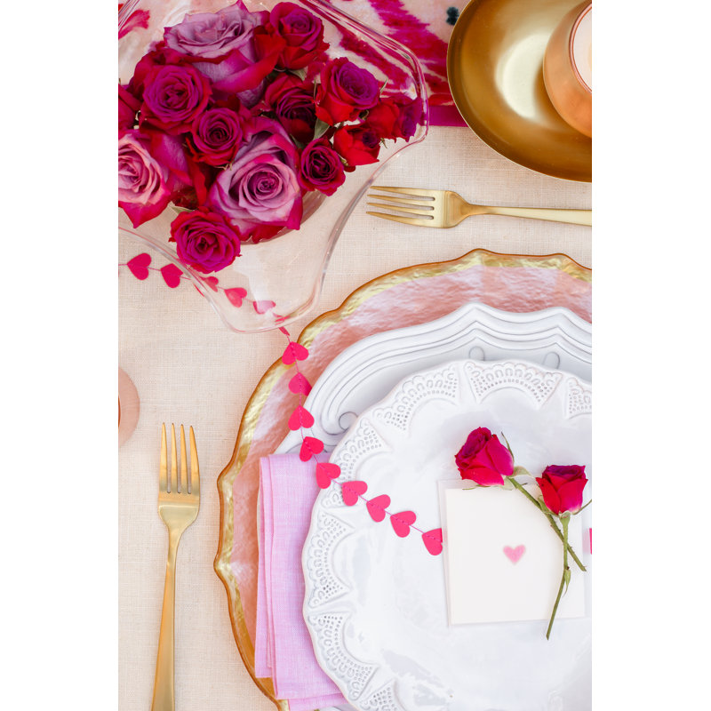 Baroque Glass Salad/Dessert Plate, White
