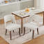 Ensemble de 2 chaises de salle à manger en bois, chaise d'appoint rembourrée moderne pour la salle à manger de cuisine-1553308367