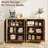 Modern Credenza with 4 Doors & Adjustable Shelves