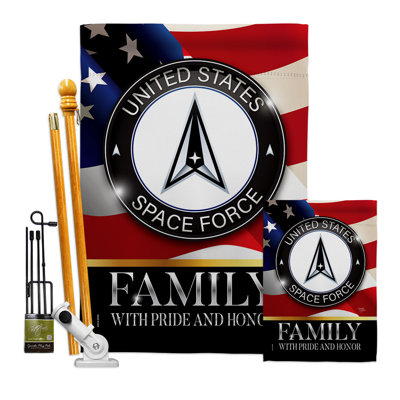 Double Sided 40'' H x 28'' W Polyester Flag Set