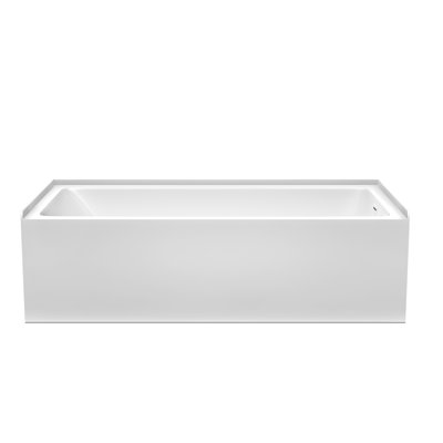 Grayley 60" x 30" x 18" Alcove Soaking Acrylic Bathtub