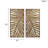 Two-Tone Wall Decor With Leaf Pattern For Indoor Spaces Wood Panel Decorative Feature