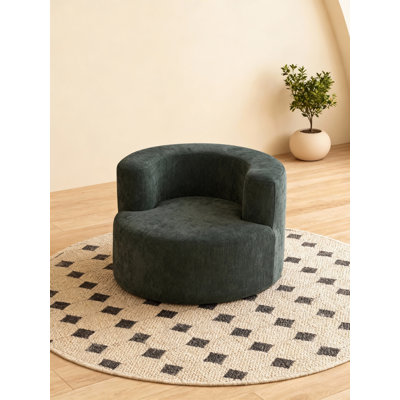 One Seater Compressed Round Curved Sofa Chair