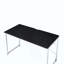 Bureau d'écriture rectangulaire moderne avec structure en métal durable et espace pour les jambes spacieux, parfait pour le bureau à domicile-139473364
