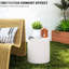 Table d'appoint Look, légère et réglable, pieds crème, blanc crème pour la terrasse, eau, pieds, utilisation quotidienne