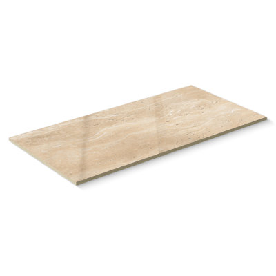 Colosseum Polished 12x24 Porcelain Floor & Wall Travertine Look Tile (11.63 Sq. Ft./Case)