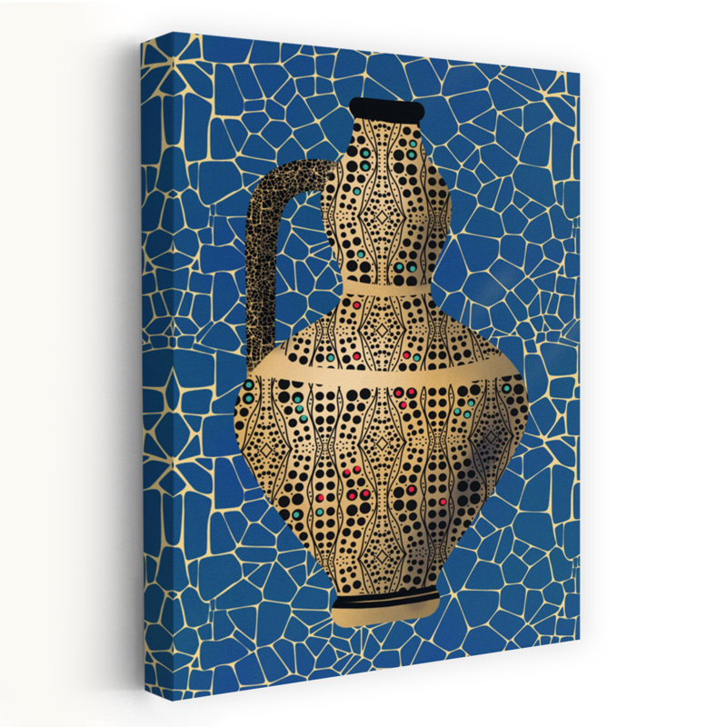 Dashiell Contemporary Art Abstract Geometric Modern Wall Art 1 Piece Wrapped Canvas Wall Art, 45.72 cm H x 30.48 cm W