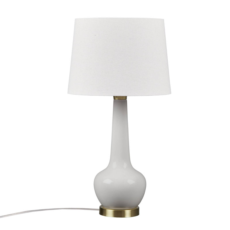 Zazie Ceramic Genie Table Lamp, Gray