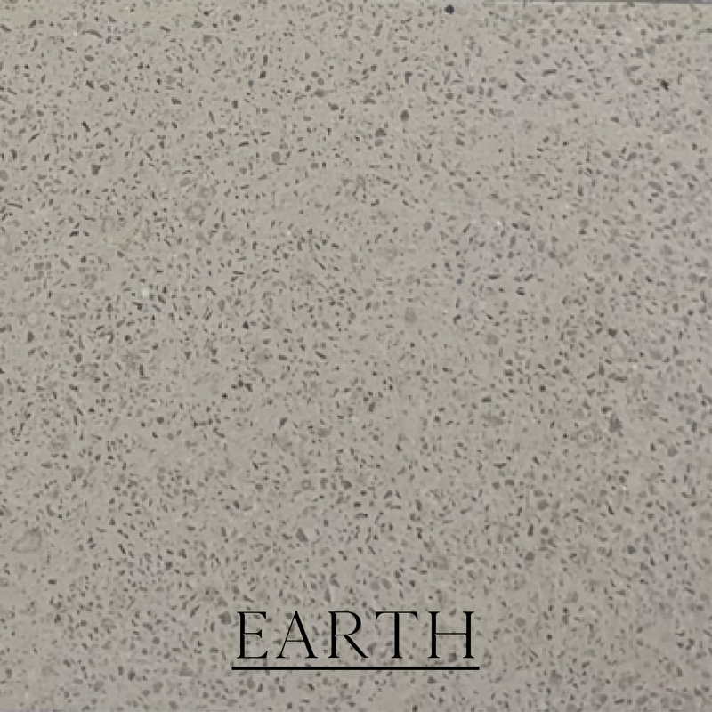 Chantel Cast Stone Mantel With Bullnose Hearth, Earth, 57" H x 74" W x 10" D