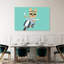 Cool Yorkie On Scooter Contemporary Dog Wall Art Print by Mathieu - Wrapped Canvas Print-1428816964