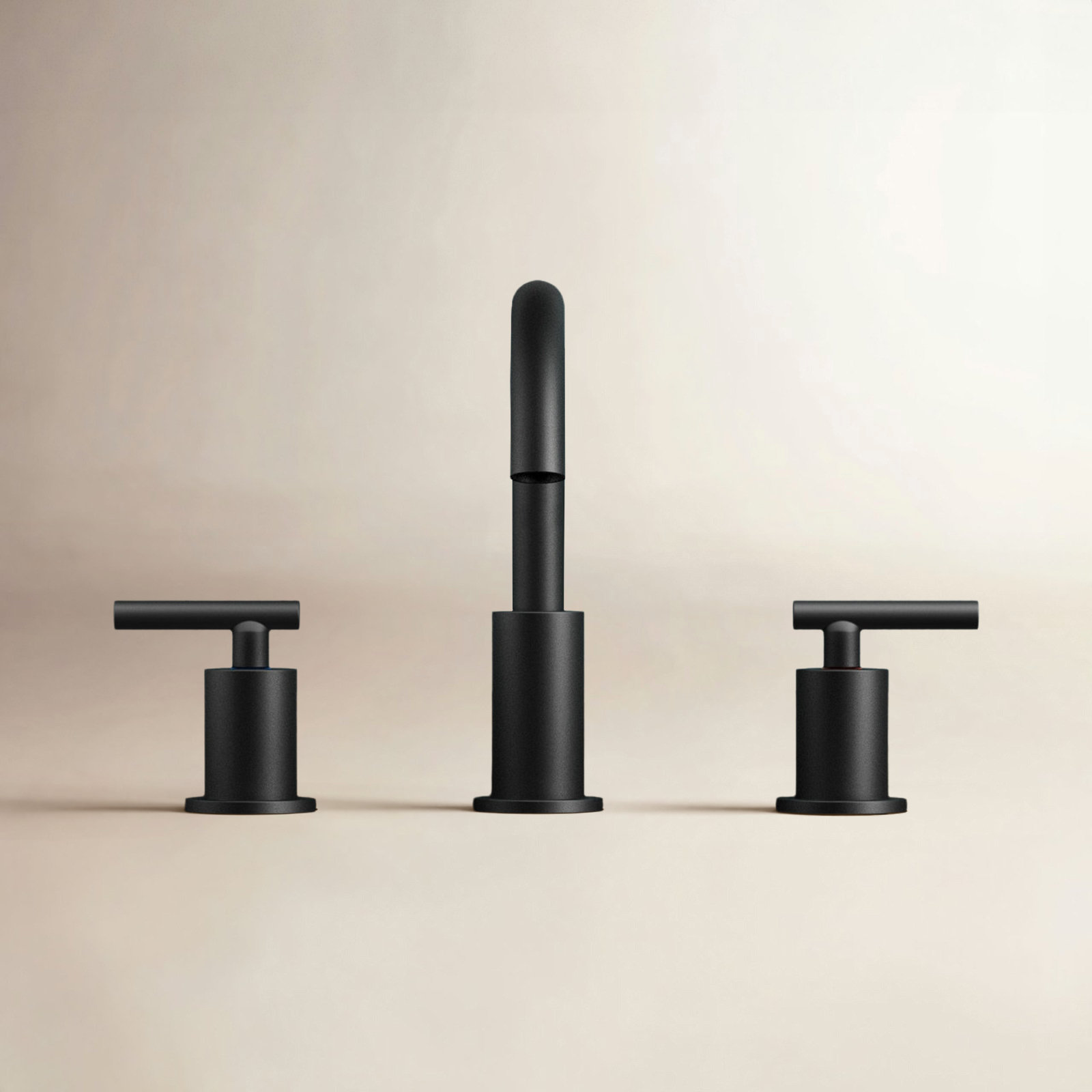 Celestine Widespread Bathroom Faucet with Drain, Black