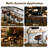 Modern Swivel Bar Stools Set Of 4, Wooden Upholstered Pu Leather Barstools With Back & Footrest, Counter Height Bar Chairs For Kitchen Island-1680151939