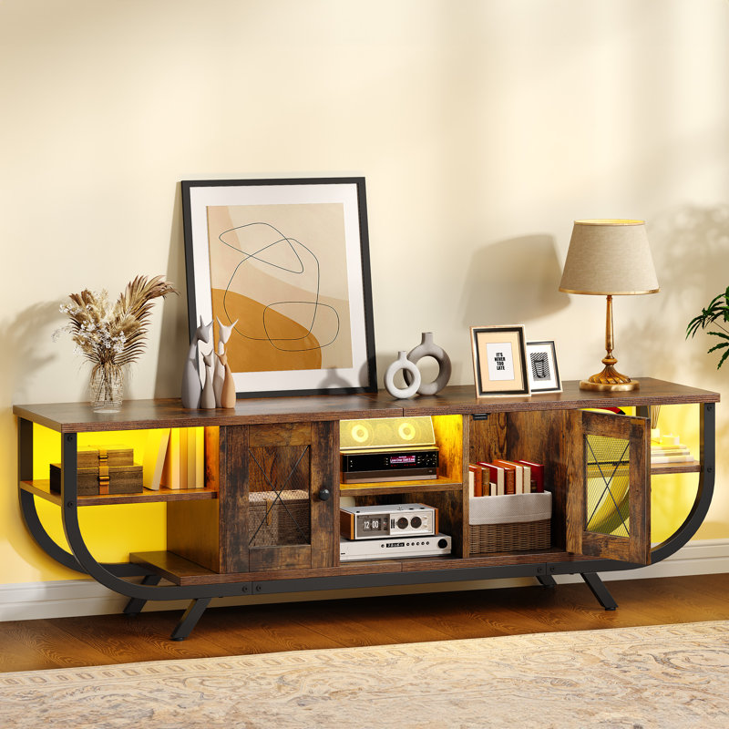 Unfinished TV Stand, Brown, 45cm H x 140cm L x 35cm W