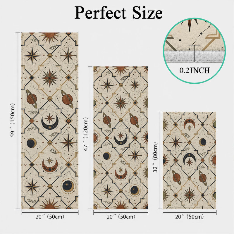 Tapis de cuisine nautique antidérapant
