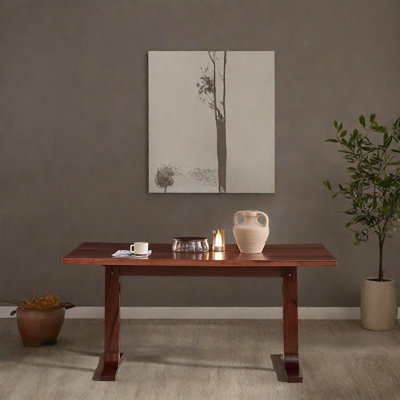 Minimalist rectangular dining table