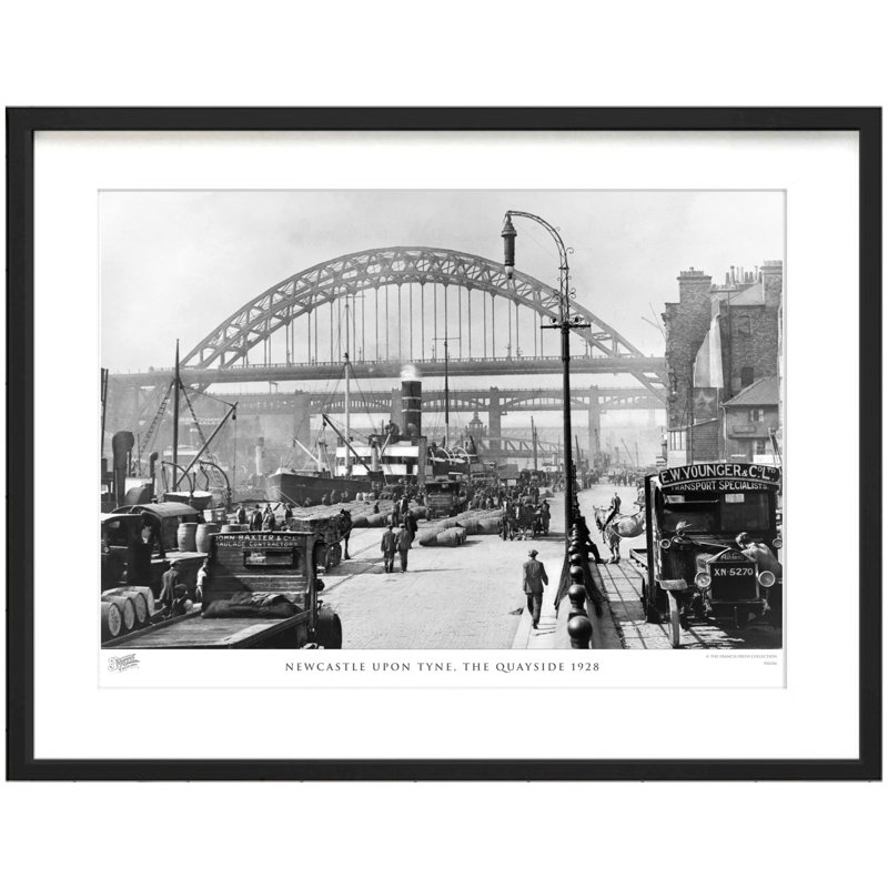 Newcastle Upon Tyne, The Quayside 1928 by Francis Frith - Single Picture Frame Print, 40cm H x 50cm W x 2.3cm D