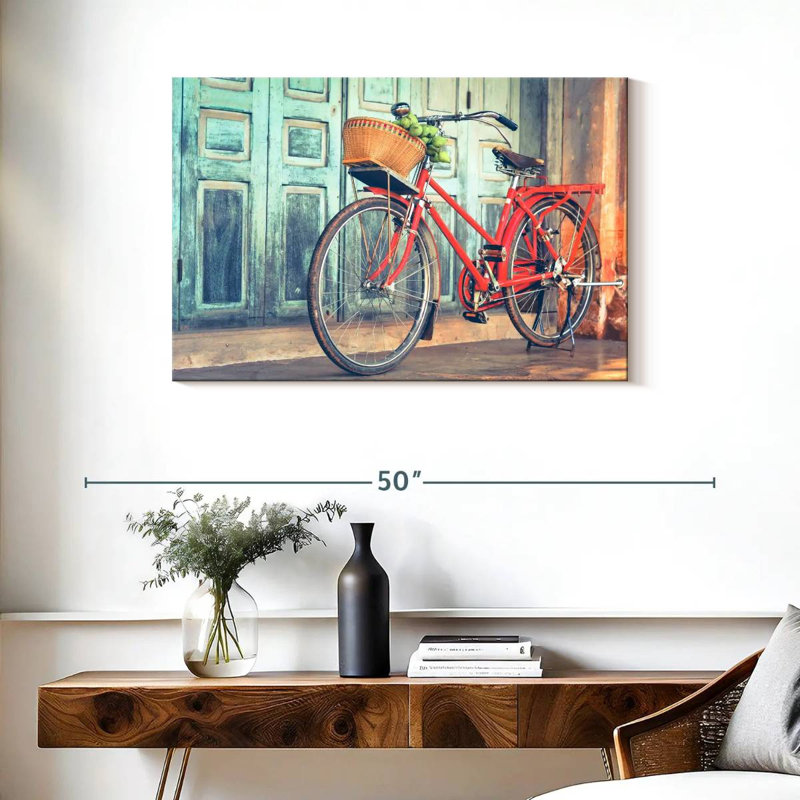Vélo rouge Mehar Hipster, H 24 po x l 36 po