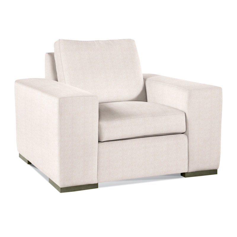 Memphis Armchair, White Sugar Performance; 0863-91, Honey