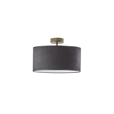 Vannatter Fabric Semi Flush Mount