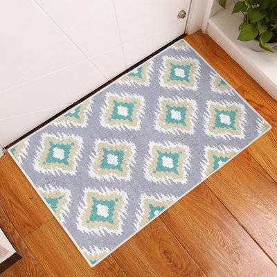 Tetra Multi Non-Slip Geometric Indoor Doormat