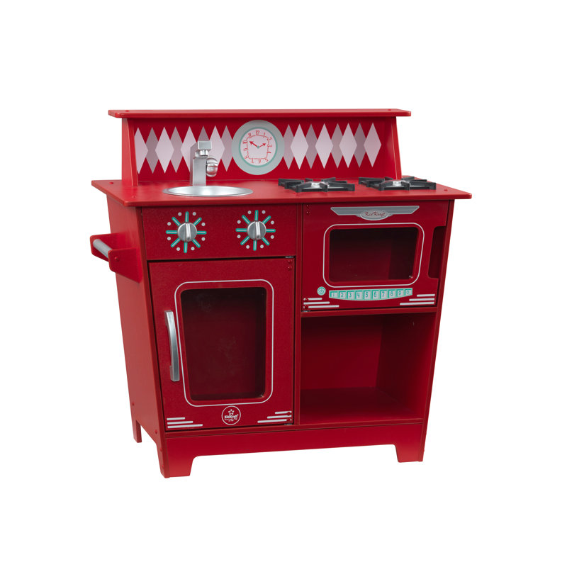 Preschool with Kitchen Accessories, Red