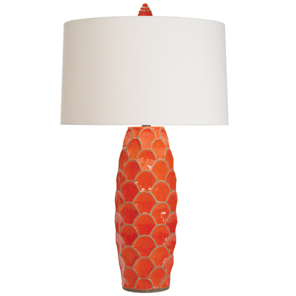 Ventana Table Lamp, Deep Coral