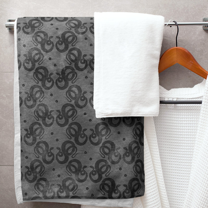 Katelyn Elizabeth Bath Towel, Black